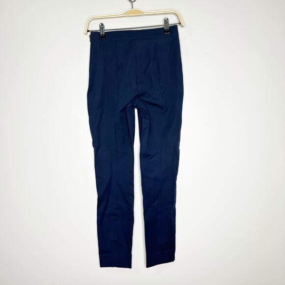 Everlane Womens The Bi-Stretch Work Pant Side Zip Mid Rise Navy Blue Size 0 NEW - Picture 7 of 12